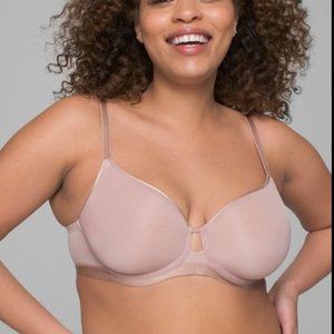 Soma Lightest Lift Smooth Perfect Coverage Blush Nude Bra Women's Size 34DD